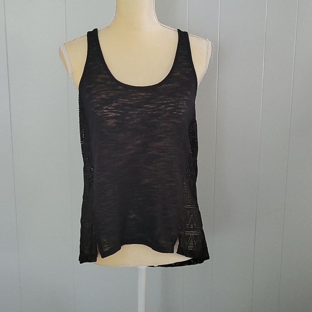 So cute! Black See-thru Stretch Tank Top
